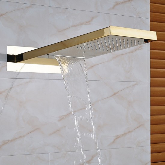 Waterval regen douche goud