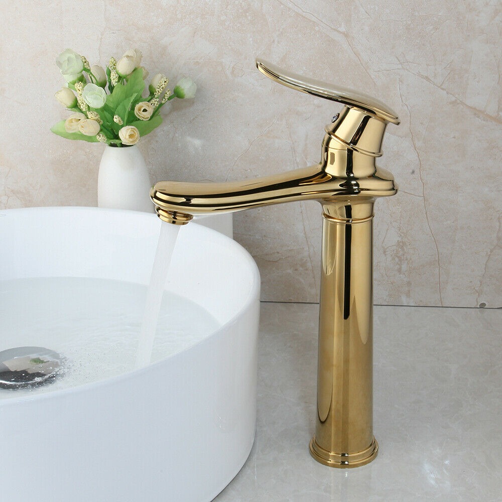 Resultaat prototype staan Glanzend gouden kraan - Gepolijst goud - Goudenkranen.nl | De Gouden kranen  en douche-set specialist van Nederland